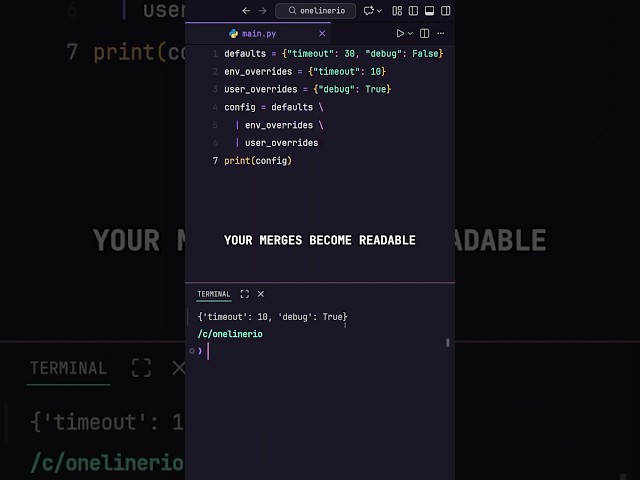 Stop Merging Dictionaries the OLD Way! Python's Pipe Operator is Perfect 🔥