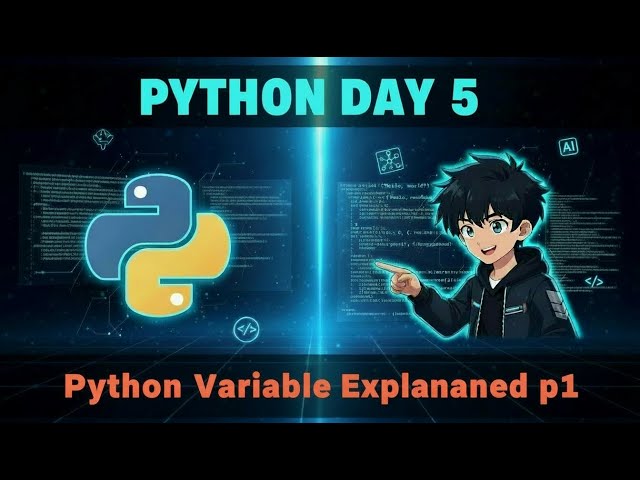 Python Day 5: Variables Explained 🔥📦 | What is Variable? (Part-1)
