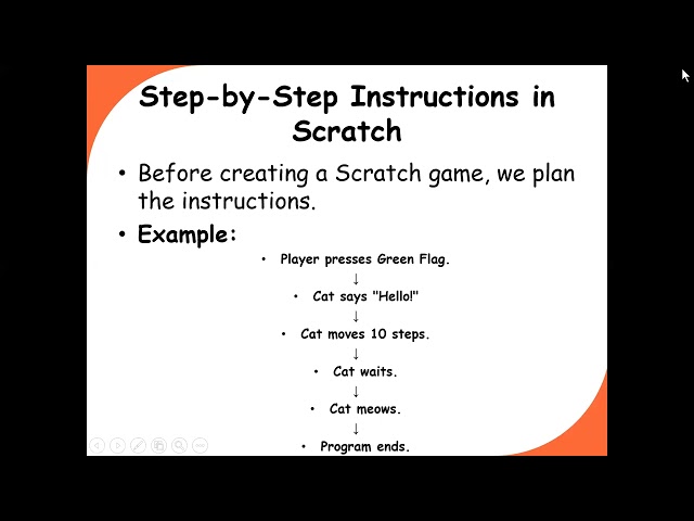 Writing Step by Step Instructions - Scratch Developers - Week 1 - Day 2