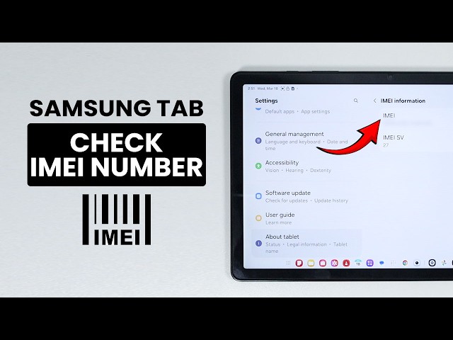 How to Check IMEI Number on Samsung Tab - IMEI Info