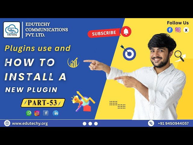 Plugins used and How to Install a New Plugin || 2025
