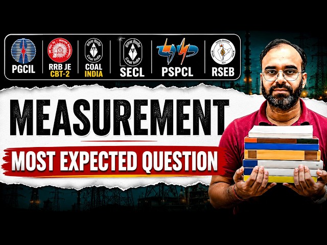 MEASUREMENT (LEC-2) | SELECTION SERIES |  #sureshsir #electrical #measurement   #sscje #rrbje