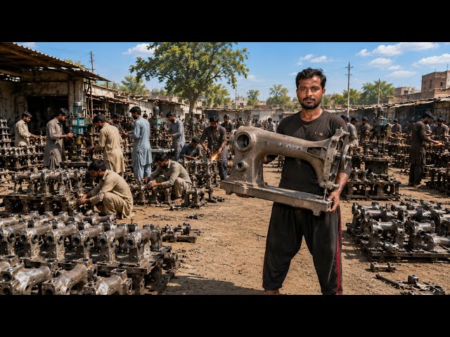 Incredible Process of Making Sewing Machines | Complete Factory Manufacturing Process