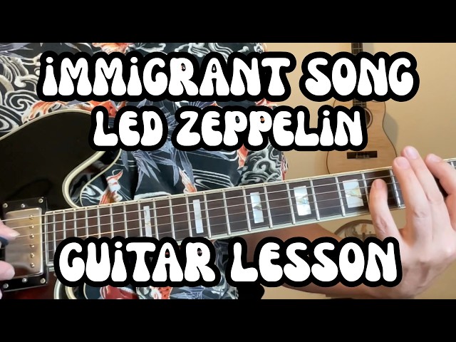 IMMIGRANT SONG Guitar Lesson LED ZEPPELIN w/ Free Tabs