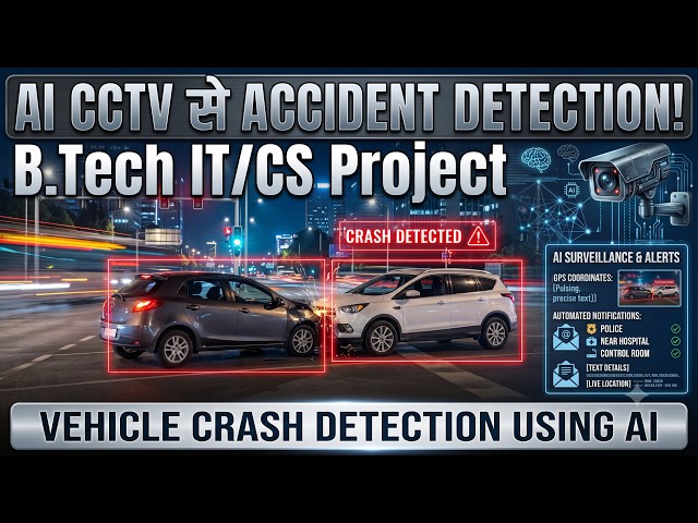 AI Based Accident Detection & Emergency Response System | AI ने किया Accident Detect |B.Tech Project