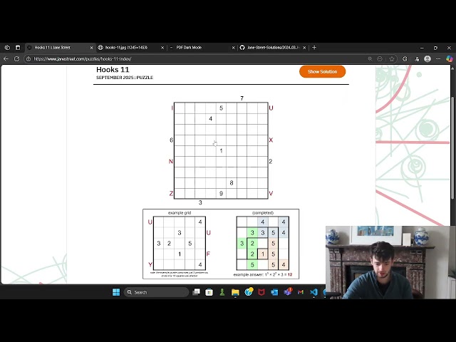How I *actually* solved the September Jane Street Puzzle