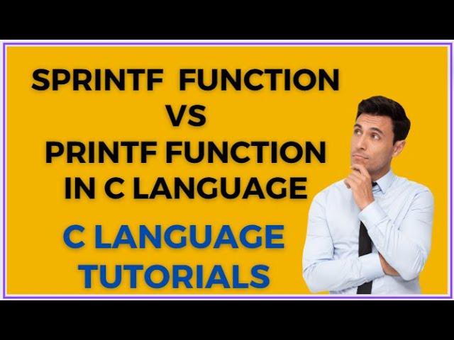 sprintf function in c language || difference between printf and sprintf.