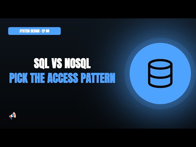 System Design Basics #8 — SQL vs. NoSQL: Choosing Without the Religion