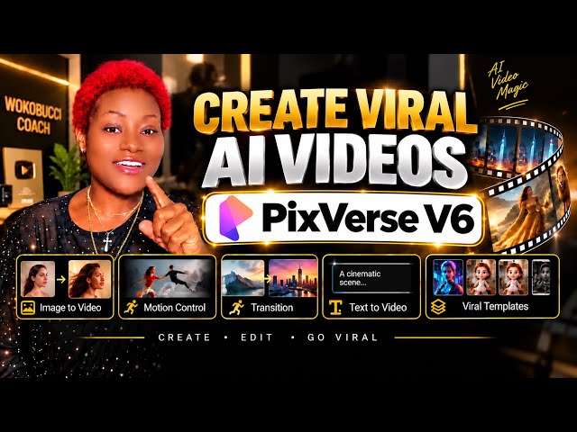 Create Viral AI Videos, Transitions & Motion Control with PixVerse V6 Tutorial 🔥 