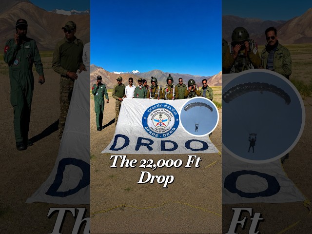 India Conquers The Sky DRDO’s Indigenous Combat Parachute Passes 22,000 Ft −15°C Trial in Ladakh
