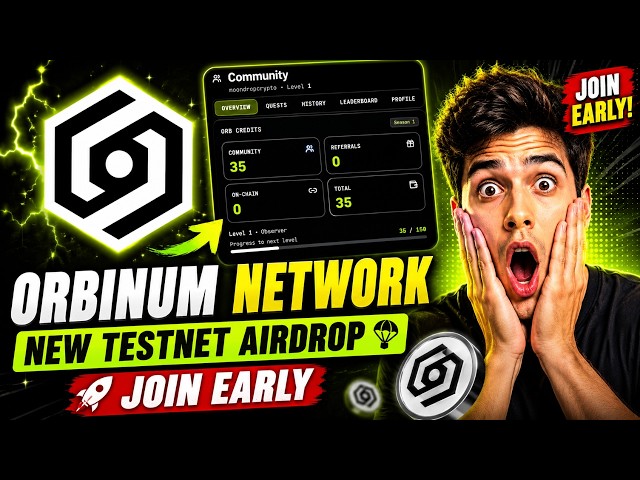 Orbinum Network Testnet Airdrop Full Guide 🔥 | New Testnet Airdrop