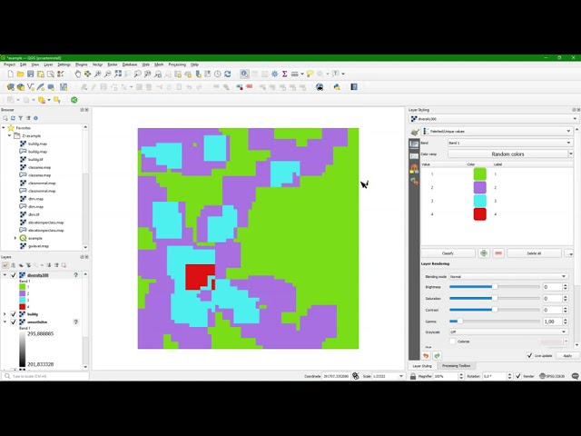 Window (focal) operations using PCRaster in QGIS
