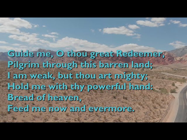 Guide Me, O Thou Great Redeemer (Tune: Cwm Rhondda - 3vv) [with lyrics for congregations]