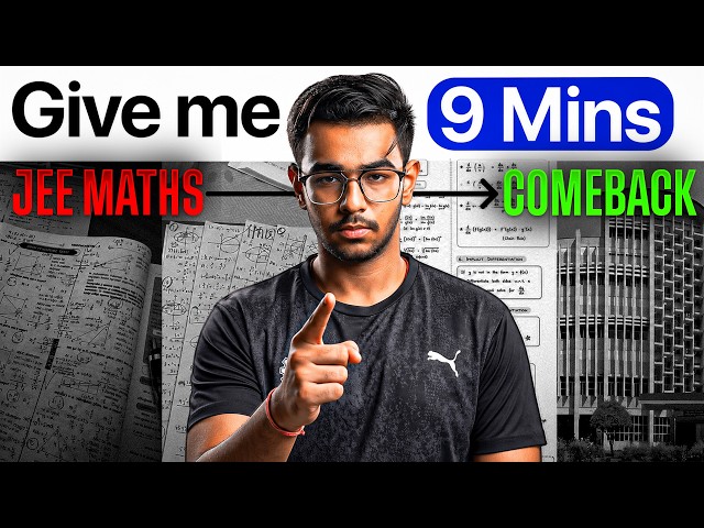 This video GUARANTEES a comeback in JEE Maths