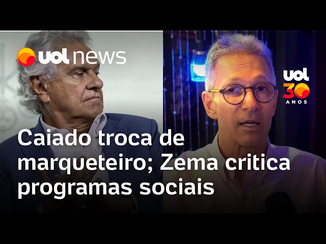 Romeu Zema diz que programas sociais criam 'geração de imprestáveis'; Caiado troca de marqueteiro