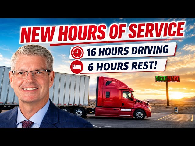 FMCSA Hours of Service- 16 Hrs Driving, 6 Hrs Rest Waiver 