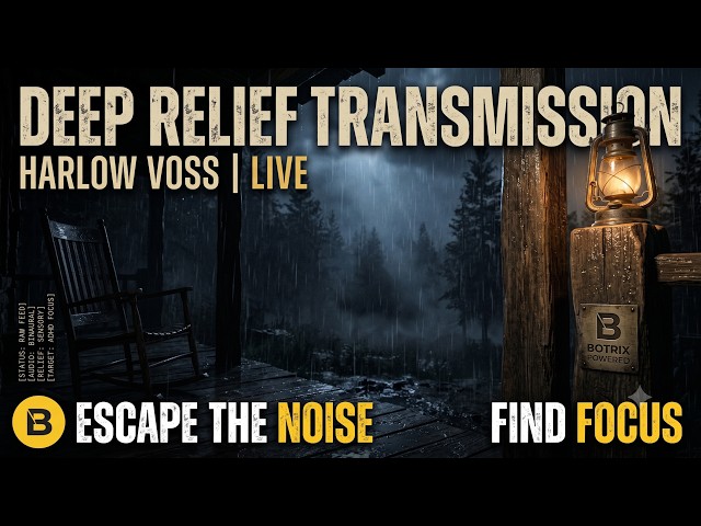 Dark Nature ASMR • Heavy Rain & Forest Wind Sounds for Sleep, Focus & ADHD Relief | Harlow Voss