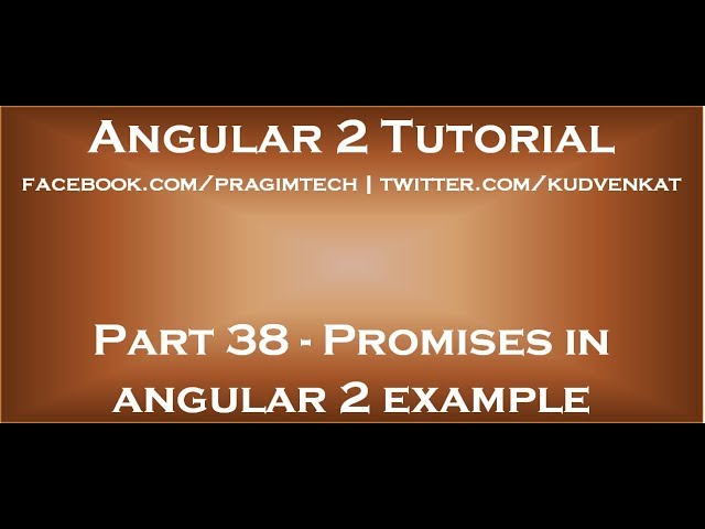 Promises in angular 2 example