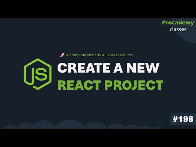 React App Setup - Files & Folders Explained | Complete Node JS + Express Course | Part #198