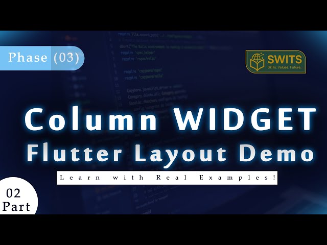 Column in Flutter | Practical Layout Demo for Beginners (No Alignment)