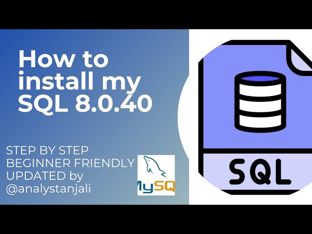 My first YouTube video! MySQL 8.8.40 installation step by step 🚀#MySQL #MySQLInstallation 