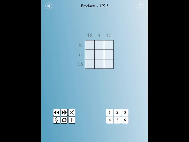 Digit Matrix - Math Puzzles