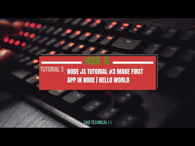 Node JS tutorial #3 Make First app in Node | Hello World #code  #nodejs  #express  #reactjs  #code
