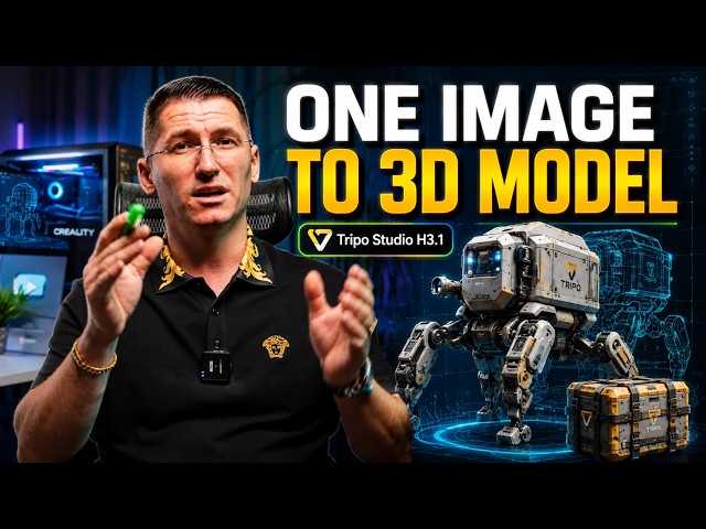 I Turned One Image Into a Printable 3D Model | Tripo Studio H3.1