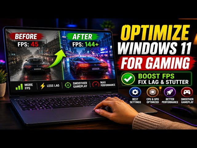 Fix FPS Drops & Boost Performance 🚀 Windows 11 Gaming Optimization Guide (2026)