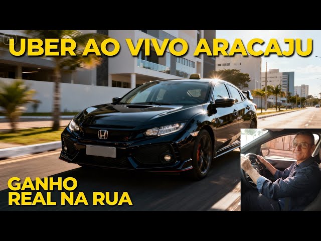 UBER AO VIVO ARACAJU - QUANTO DÁ PRA GANHAR NA RUA HOJE? - DIÁRIO DE BORDO COM SERGIO TAVARES