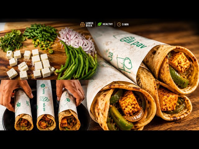 Paneer Veg Paratha Roll 😍 | Easy & Delicious Snack Recipe | Perfect Lunch Box Recipe