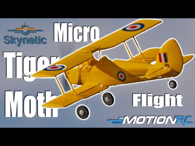 Skynetic Micro Tiger Moth EPP with Gyro 360mm RTF Flight  | Motion RC