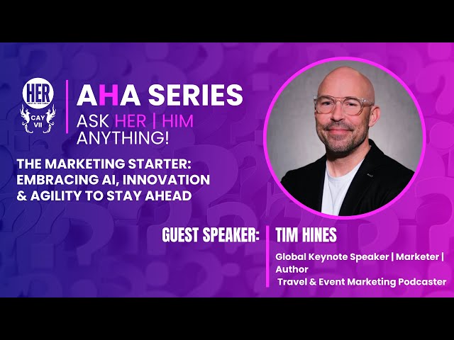 AHA Series with Tim Hines | Marketing, AI and Innovation