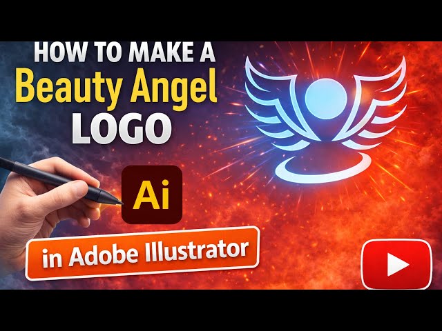 How to Make a Beauty Angel Logo in Adobe Illustrator |Easy Tutorial