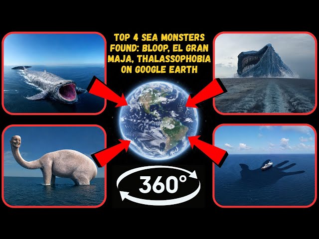 360° - Top 4 Sea Monsters Found: Bloop, El Gran Maja, Thalassophobia on Google Earth!