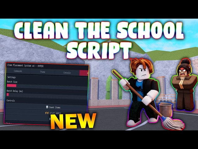 *NEW* Clean the School! Script (PASTEBIN 2026) ( FAST CLEAN )