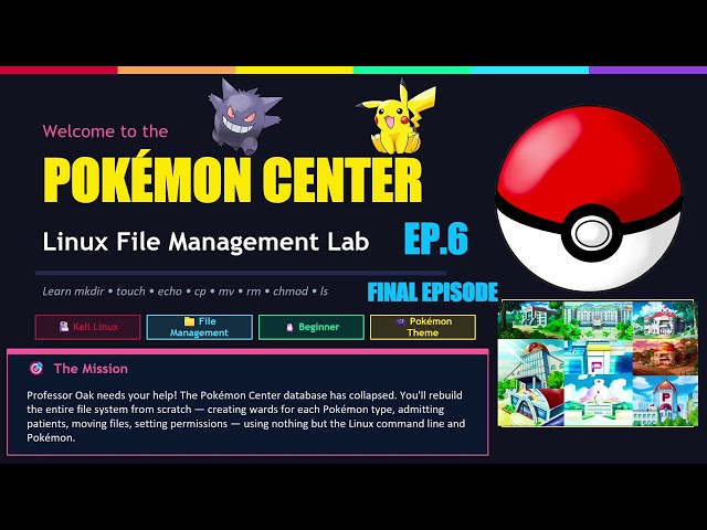 Build a Pokémon Center in Linux with me! EP.6 (Linux Beginner-Friendly Course with instructions)