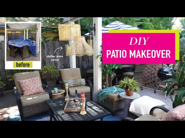 DIY Backyard Makeover with Dollar Store DIYs & Thrift Flips