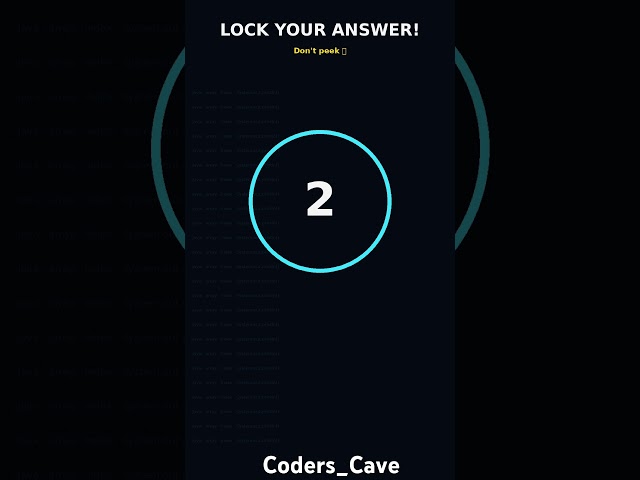 Advanced Java Daily challange Quiz🔥 #Shorts|coderscave #javaprogramming