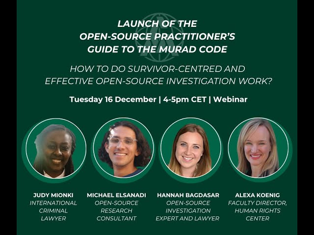 Launch of the Open-Source Practitioner's Guide to the Murad Code