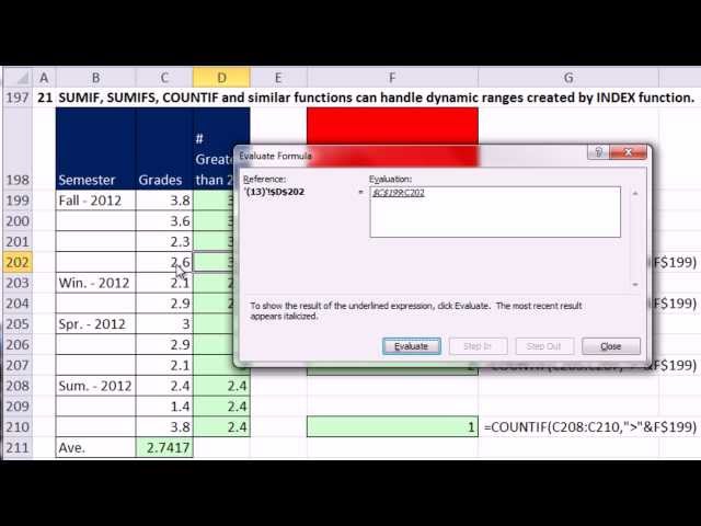 Ctrl + Shift + Enter: Excel Array Formulas 13: Dynamic Ranges: INDEX & OFFSET Functions