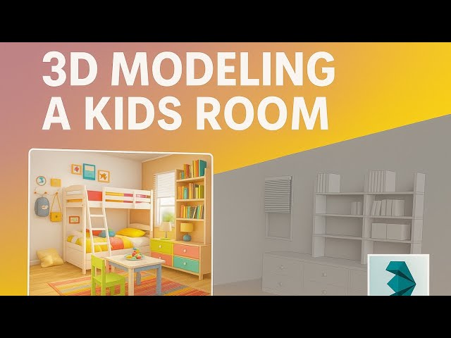 3DsMax Tutorials | How TO Model A Kids Room From Scratch In 3ds Max ( For Beginners)