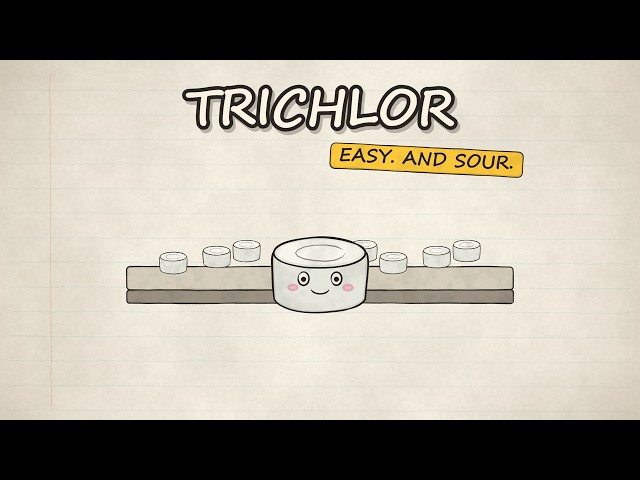 Trichlor tablets: easy chlorine that drags pH down | Pool Tech Training