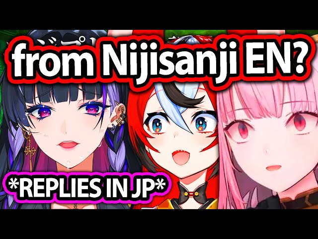 Bae and Calli Heard Meloco Speaking Japanese & English for the first time 【Hololive EN Nijisanji EN】