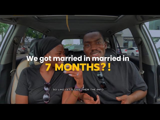 WE GOT MARRIED IN 7 MONTHS AFTER MEETING.