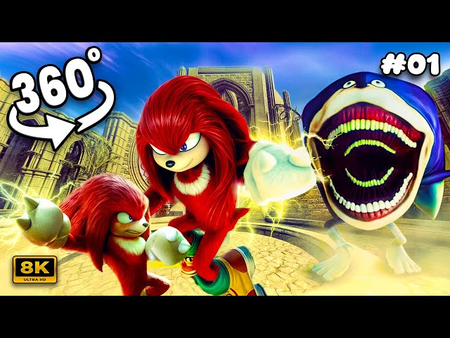 Sonic Tapes 360° VS Knuckles From The Past | Part I | Scary VR 360º 8K Animation Film