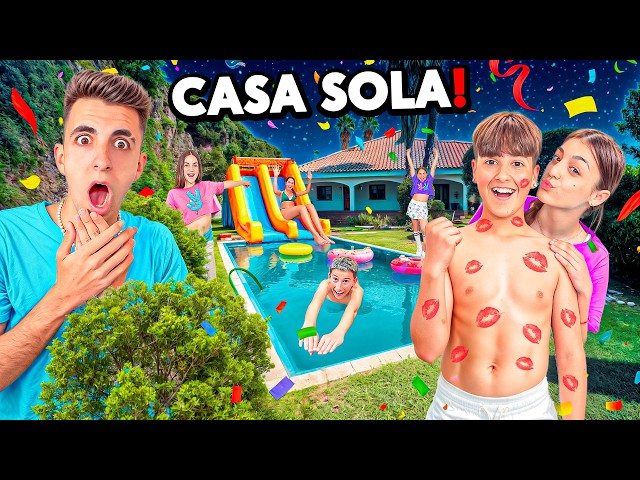 LOS NIÑOS se QUEDAN SOLOS EN LA CASA por 24 HORAS! *hacen travesuras!*
