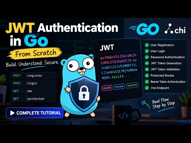 JWT Authentication in Go | Complete Step-by-Step Implementation