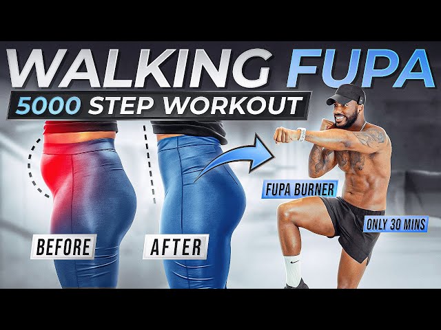 5000 STEPS WORKOUT AT HOME | FUPA Fat Burn Walk | 30 MIN
