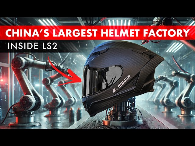 ¡La increíble ingeniería detrás de los cascos LS2! ¡Visita a la fábrica de China!